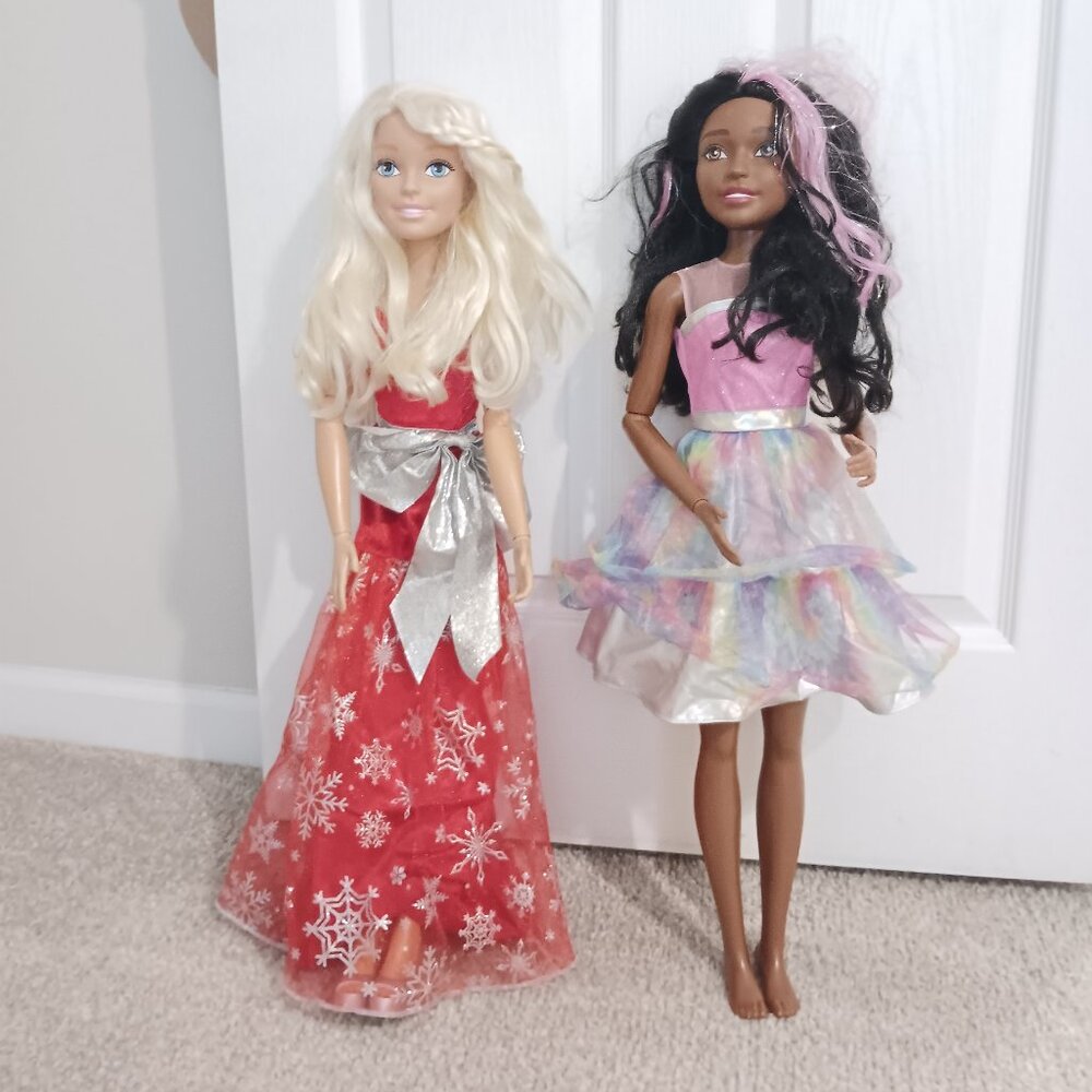 2 Barbie Mattel dolls 28 inches / kids toys / bundle - Picture 3 of 8